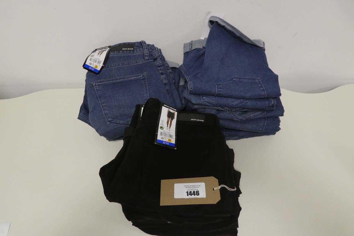 Lot 1446 - Approx. 20 ladies DKNY jeans shorts