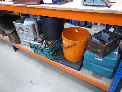 Lot 4523 - Underbay of assorted items to include castors,...