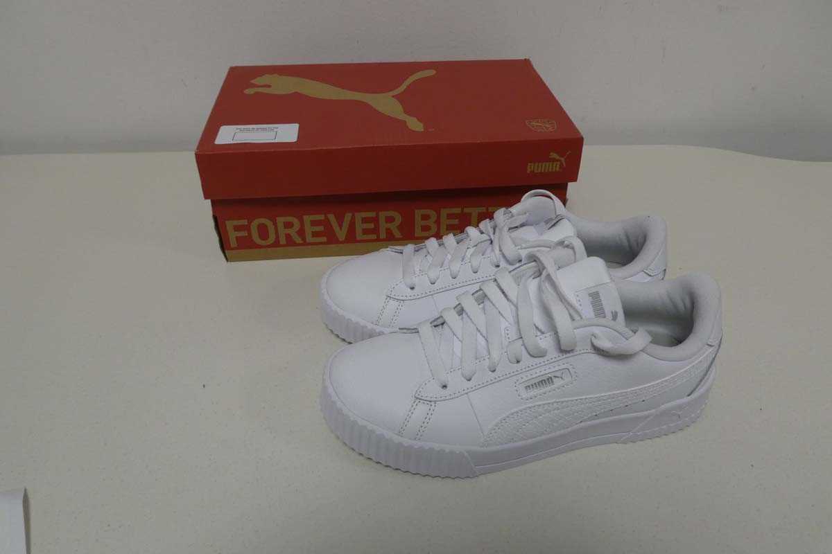 Lot 1463 - Boxed pair of ladies Puma Crew Snake trainers...