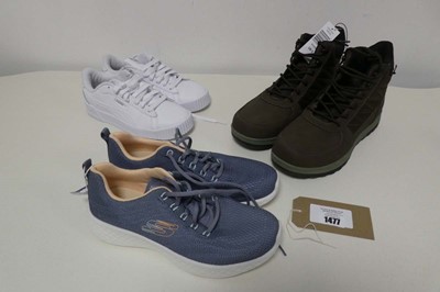 Lot x3 unboxed shoes to include Khombu boots in...