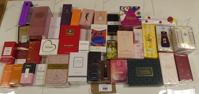 Lot 1242 - Large selection of various ladies perfumes