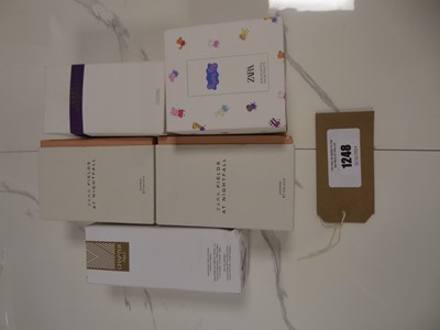 Lot 1248 - 5x Bottles of Zara perfumes