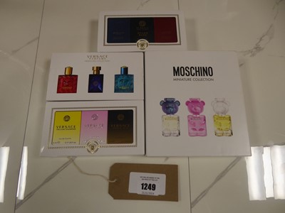 Lot 1249 - 4x Perfumes miniature gift sets to include...