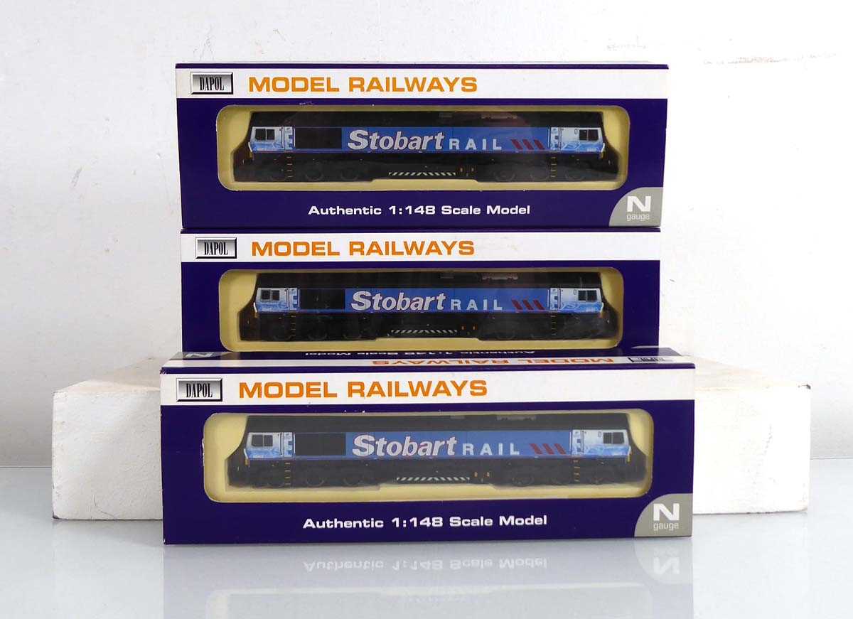 Lot 177 - Three Dapol N gauge 'Stobart' Eddie the Engine...