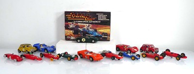 Lot 167 - Fourteen Scalextric and other slot cars...