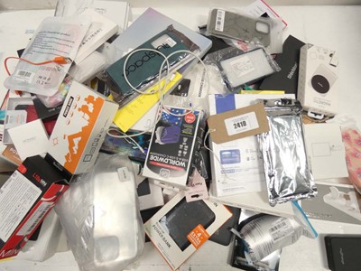 Lot 2410 - Quantity of smartphone accessories; power...