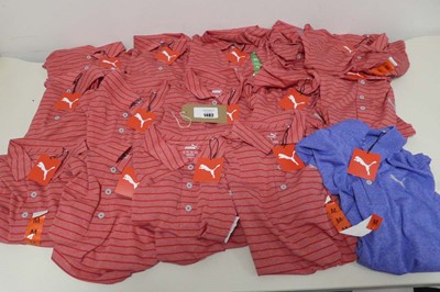 Lot Approx. 15 Puma Polo shirts.