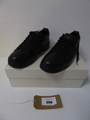 Lot 3760 - Boxed pair of Emporio Armani trainers, black,...