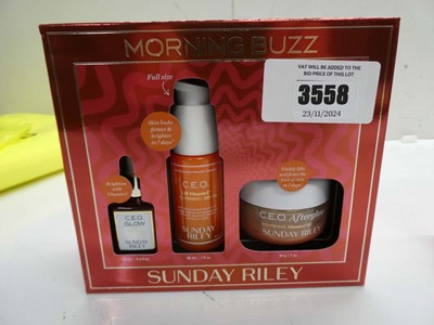 Lot 3558 - Sunday Riley Morning Buzz gift set