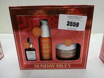 Lot 3559 - Sunday Riley Morning Buzz gift set