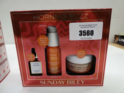 Lot 3560 - Sunday Riley Morning Buzz gift set