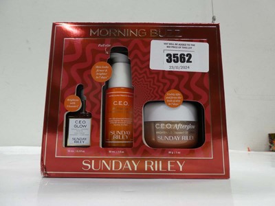 Lot 3562 - Sunday Riley Morning Buzz gift set