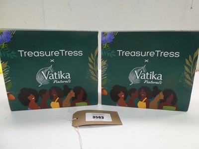 Lot 3563 - 2 x Treasure Tress Vatika Naturals toiletry...