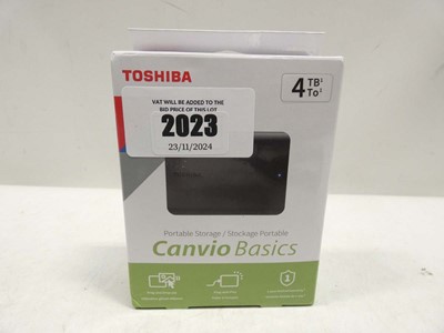 Lot 2023 - *Sealed* Toshiba Canvio Basics 4TB portable HD