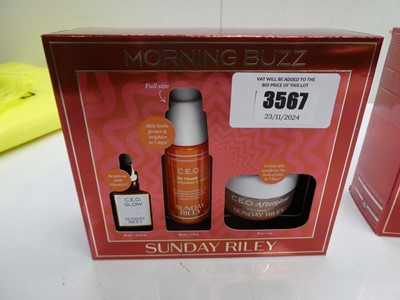 Lot 3567 - Sunday Riley Morning Buzz gift set