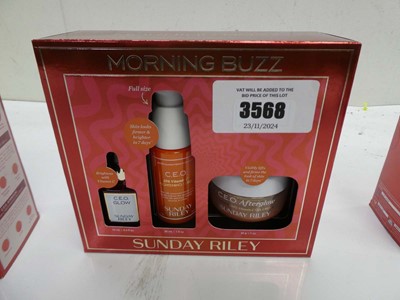 Lot 3568 - Sunday Riley Morning Buzz gift set