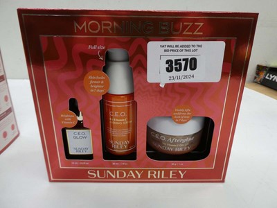 Lot 3570 - Sunday Riley Morning Buzz gift set