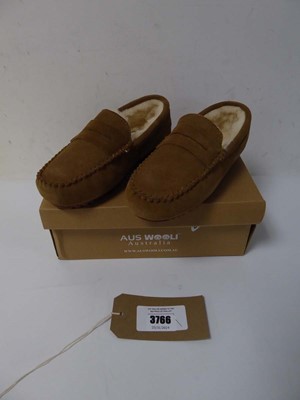 Lot 3766 - Boxed pair of ladies Auswooli moccasins,...