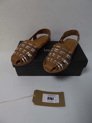 Lot 3767 - Boxed pair of ladies Hush sandals,...