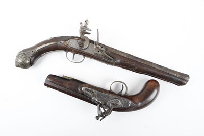 Lot 1624 - (S58) Two Flintlock pistols for parts or...