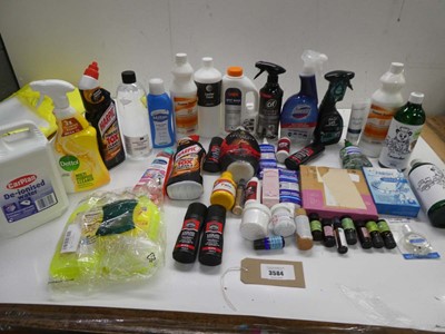 Lot 3584 - Essential oils, shoe cleaner, Multi purpose...