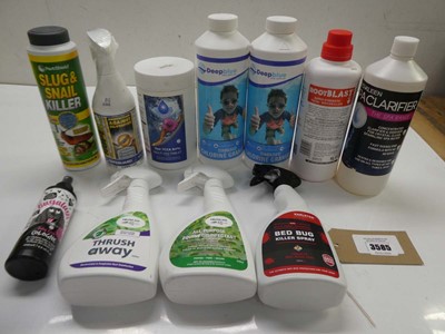 Lot 3585 - Spa treatments, Weedkiller, Bug & Slug killers,...