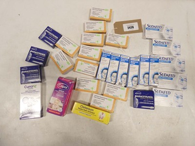 Lot 2428 - Various allergy and congestion medicines