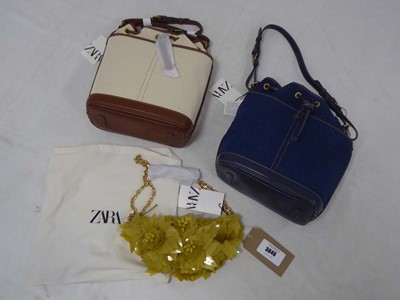 Lot 3846 - 3x Zara handbags in various styles