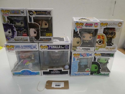 Lot 3597 - 8 Pop! vinyl collectable figures including The...