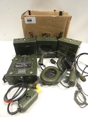 Lot 2040 - British Army clansman military radio with...