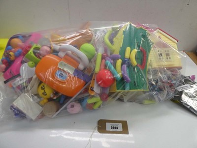 Lot 3604 - Large bag of plastic and novelty toys