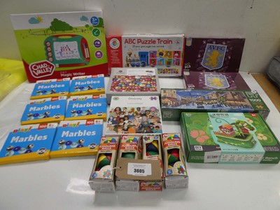 Lot 3605 - Jigsaw puzzles, Juggling balls, marbles and...