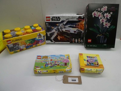 Lot 3608 - 5 Lego kits including Botanical Gardens Orchid,...