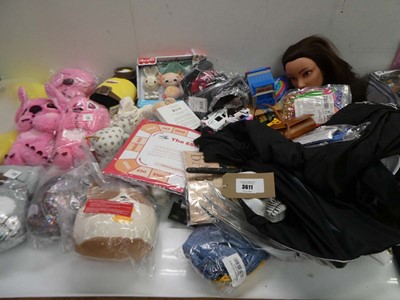 Lot 3611 - Mixed bag including soft toys, fancy dress...