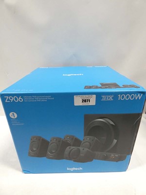 Lot 2071 - Logitech Z906 1000W surround sound speaker system