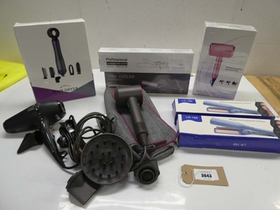 Lot 3643 - GHD, Dyson & other hair dryers, hair curlers,...