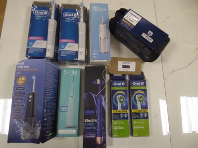 Lot 3885 - Various toothbrushes and dental care devices...