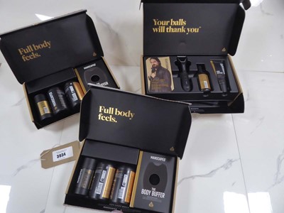 Lot 3934 - 3x Manscaped men's gift box sets