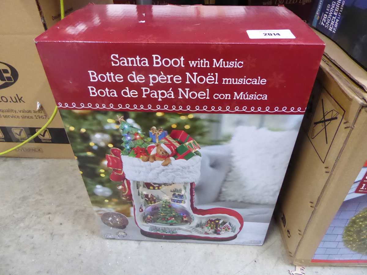 Lot 2014 - Santa Boot with integrated music