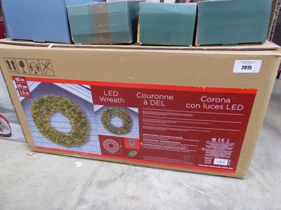 Lot 2015 - 1.5m. LED light up Christmas wreath