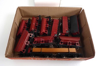 Lot 197 - A group of OO gauge rolling stock, trackside...