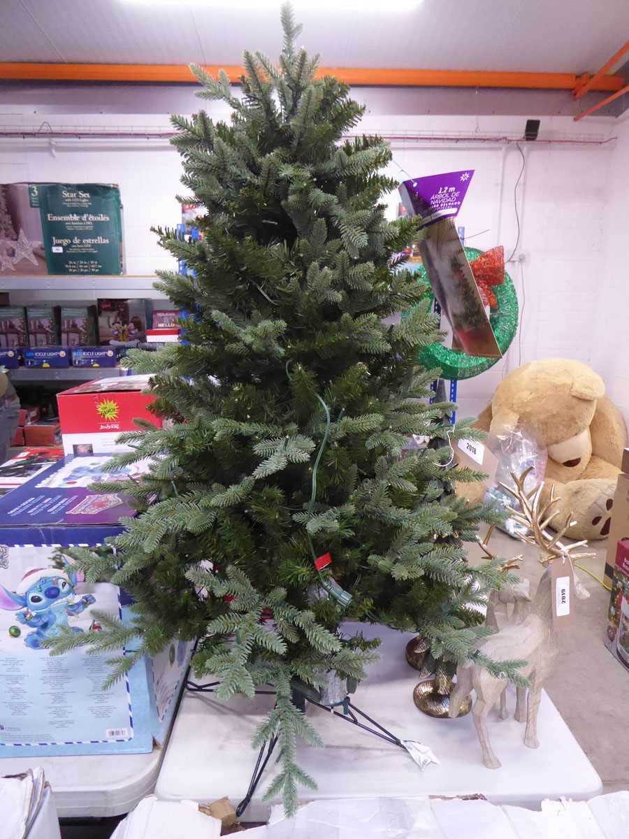 Lot 2018 - 4" slim style artificial Christmas tree with...