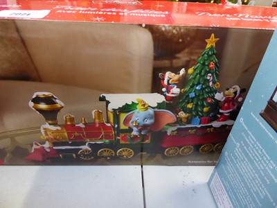 Lot 2021 - Disney animated holiday train with integrated...