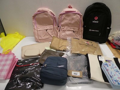 Lot 3660 - Backpacks, cool bags, laptop sleeves, pencil...