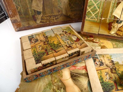 Lot 198 - Two sets of 19th century building/puzzle...