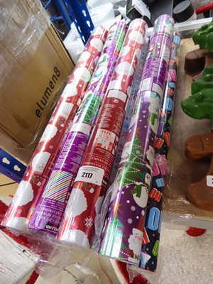 Lot 2117 - Quantity of Kirkland wrapping paper (some part...