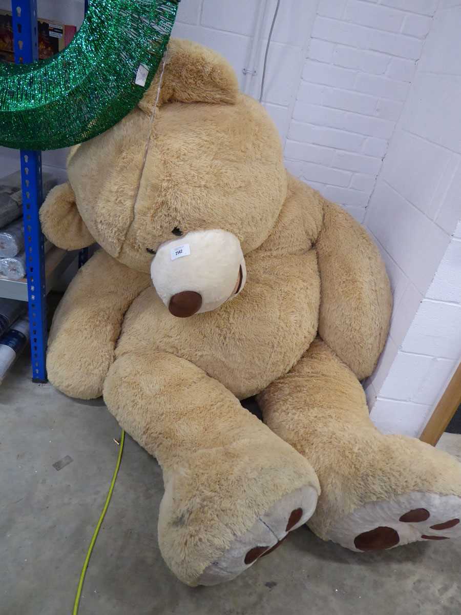 Lot 2142 - Approx. 9' plush teddy bear