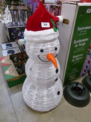 Lot 2048 - Pop-up outdoor snowman decoration