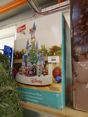 Lot 2056 - Disney animated Christmas themed castle with...