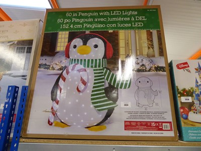 Lot 2059 - 152cm. outdoor light up penguin